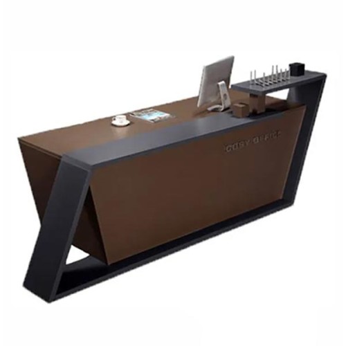 Brown Wooden Office Reception Table Manufacturers, Wholesale Suppliers in Delhi