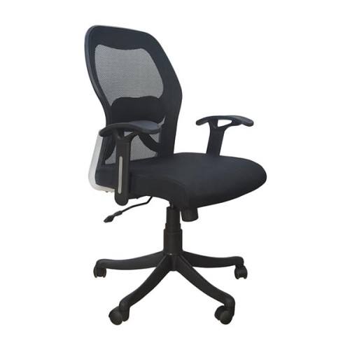 Fabric Head Support Office Chair, Black Manufacturers, Wholesale Suppliers in Delhi