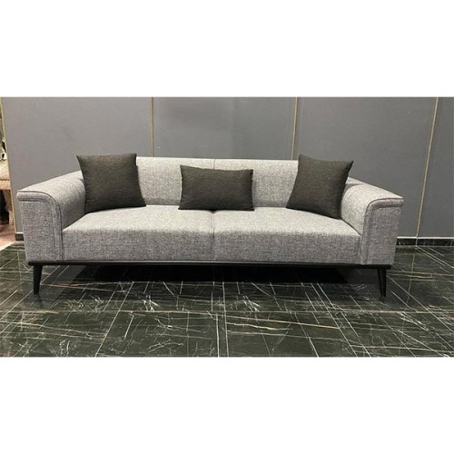 Grey Wooden 3 Seater Reception Sofa Set Manufacturers, Wholesale Suppliers in Delhi
