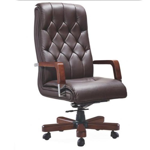 Leather High Back Boss Chair, Fixed Arm Manufacturers, Wholesale Suppliers in Delhi